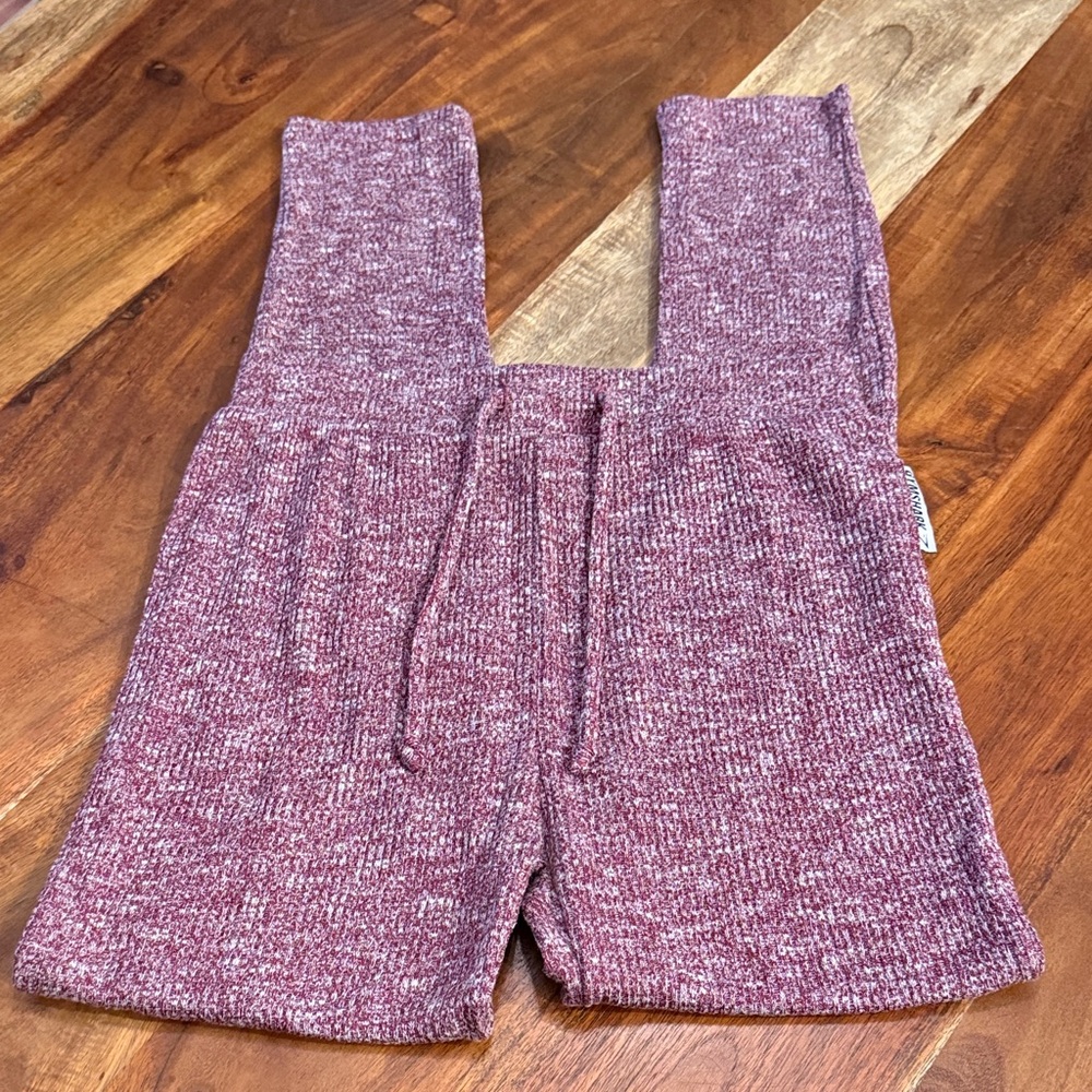 Gymshark Burgundy Knit Lounge Pants